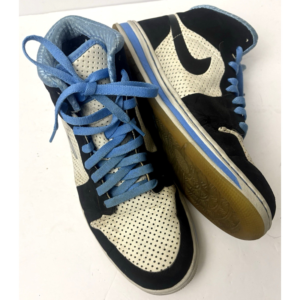 2009 Nike Air Jordan Alpha 1 White/Black-University Blue “UNC” Sz. 9.5-used